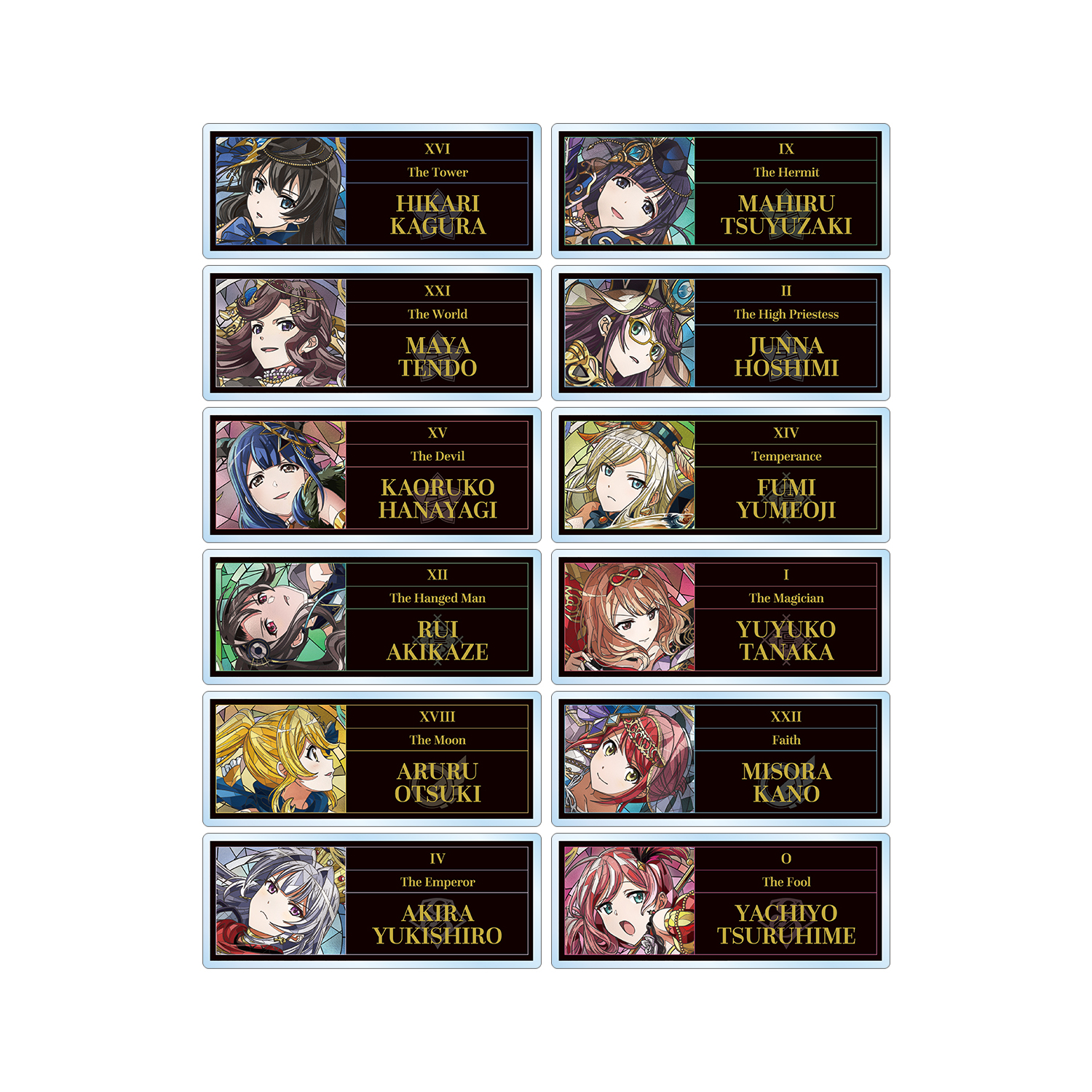 トレーディング Aure Glass アクリルネームプレート ver.B(単位/BOX)