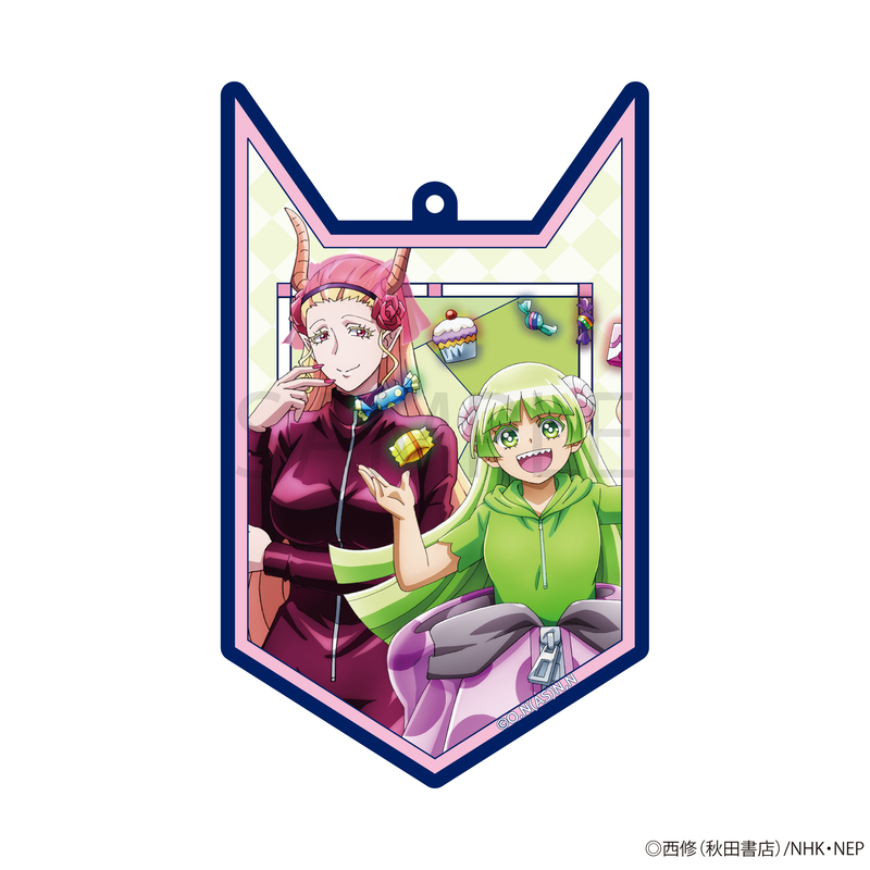 魔入りました！入間くん　ステンドガラス風アクリルキーホルダー　クララ＆エリザベッタ