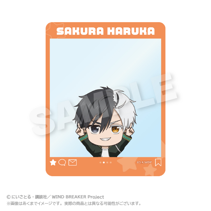 ＳＮＳ風アクリルカード　ぽいんつｖｅｒ．　桜　遥