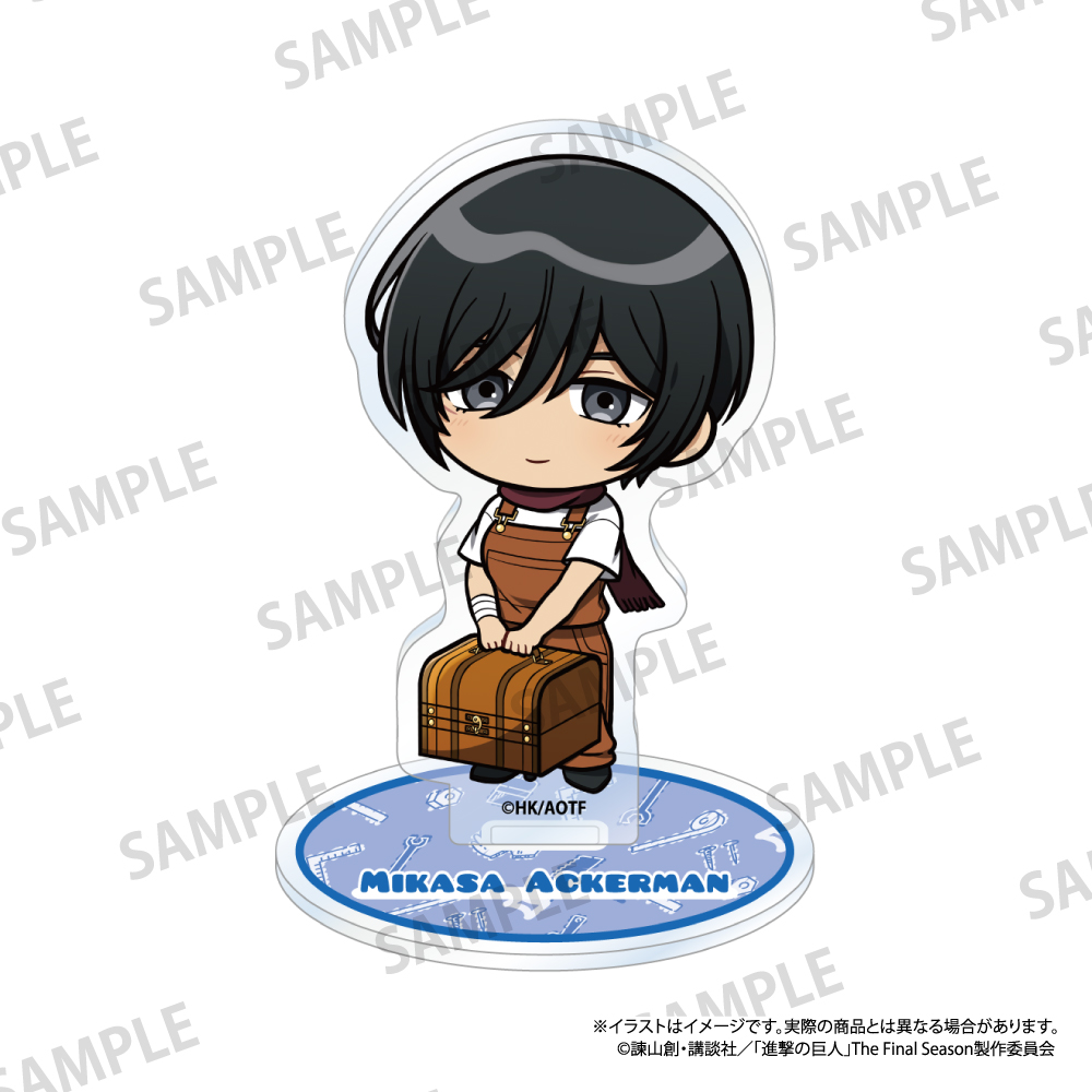 進撃の巨人　アクリルスタンド　ミカサ・アッカーマン（ミニキャラ）（ＤＩＹ）