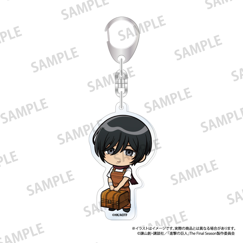進撃の巨人　アクリルキーホルダー　ミカサ・アッカーマン（ミニキャラ）（ＤＩＹ）