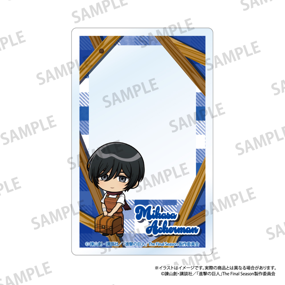 進撃の巨人　アクリルカード　ミカサ・アッカーマン（ミニキャラ）（ＤＩＹ）