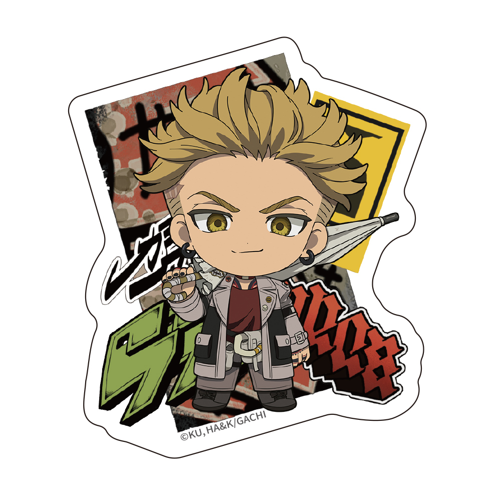 ダイカットステッカー　ミニキャラ　エンジン