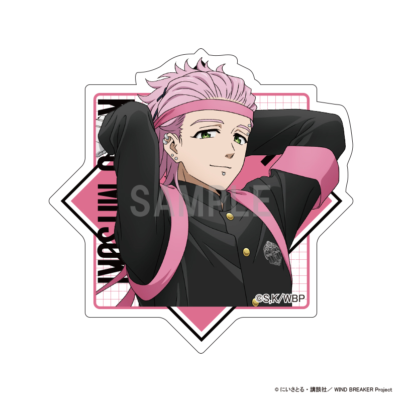 WIND BREAKER　アクリルマグネット 桐生 三輝 応援団ver