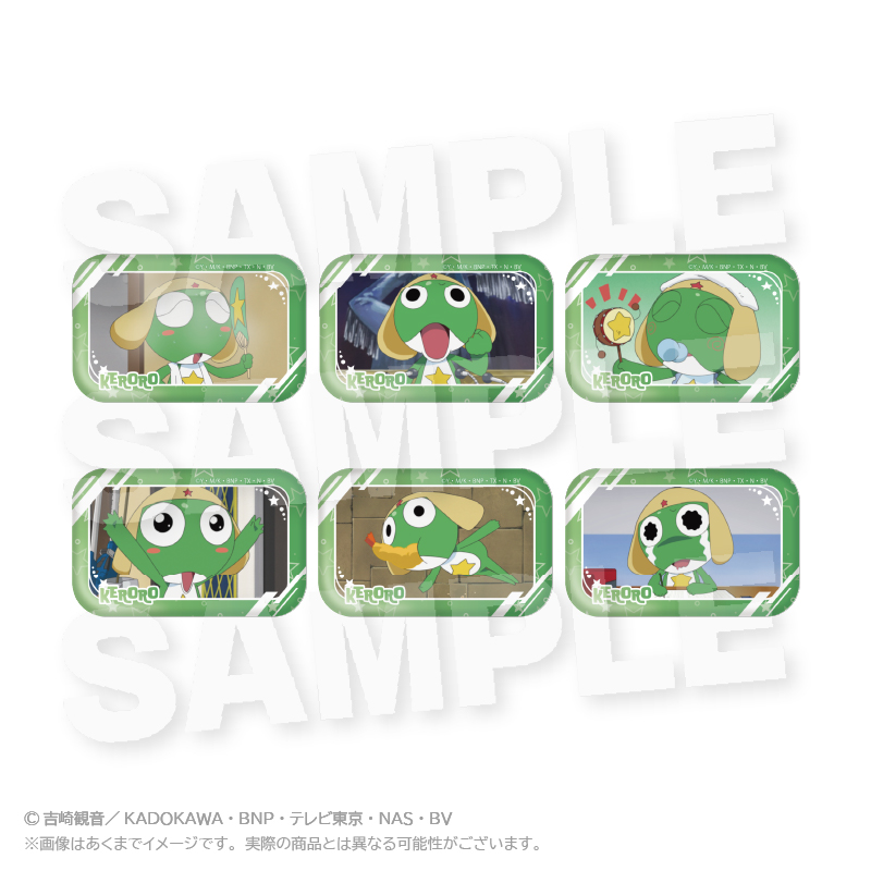ケロロ軍曹　コレクションスクエア缶バッジ　ケロロver.
