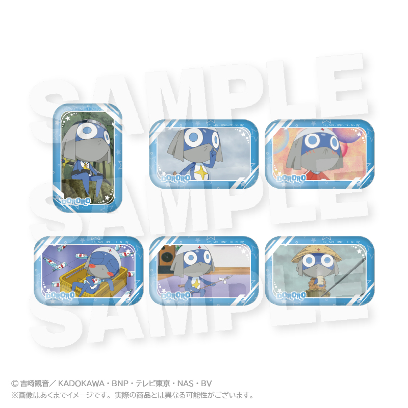 ケロロ軍曹　コレクションスクエア缶バッジ　ドロロver.