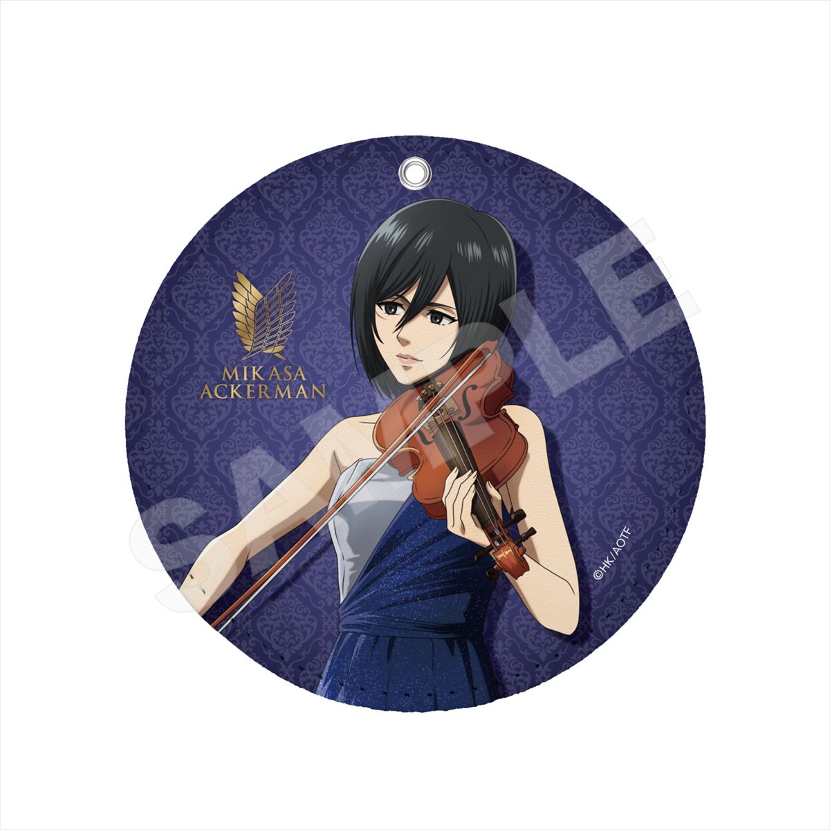 四重奏ｖｅｒ．　レザーコースターキーホルダー　／０２　ミカサ