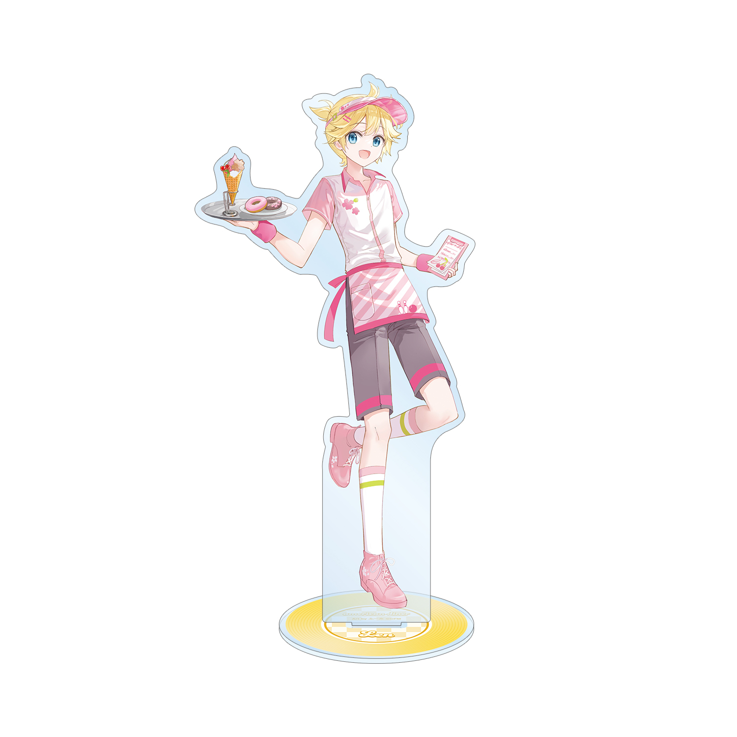 桜ミク 描き下ろし 鏡音レン アメリカンダイナーver. Art by ふーみ BIGアクリルスタンド