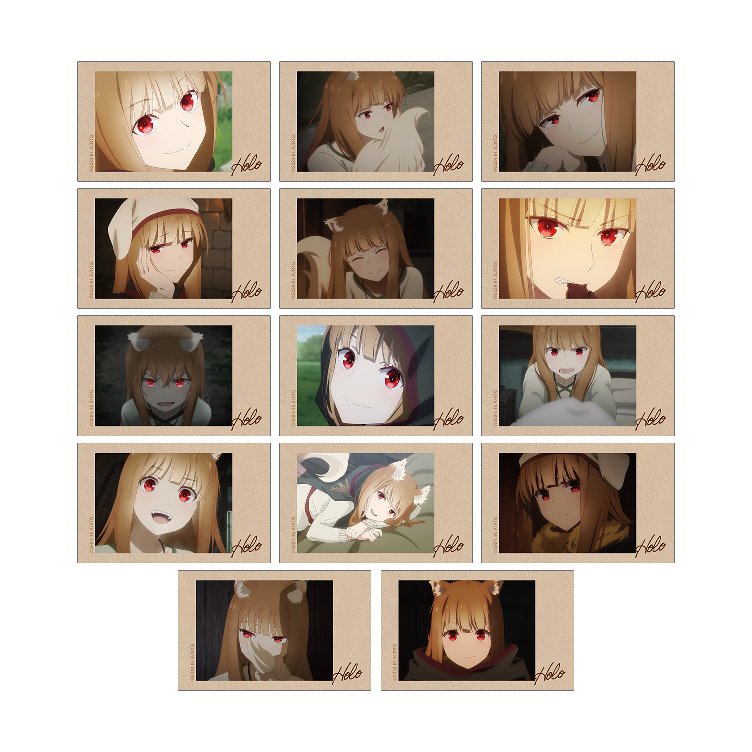 TVアニメ『狼と香辛料 MERCHANT MEETS THE WISE WOLF』 トレーディング ホロ 場面写インスタントカメラ風イラストカード