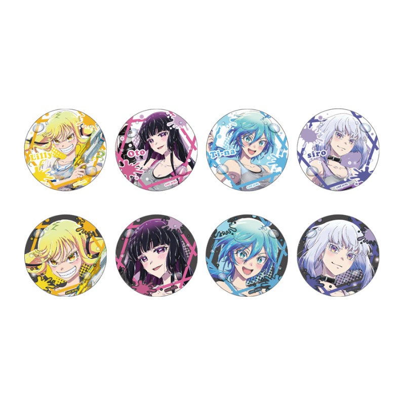 ロックは淑女の嗜みでして　トレーディング缶バッジ（全8種）