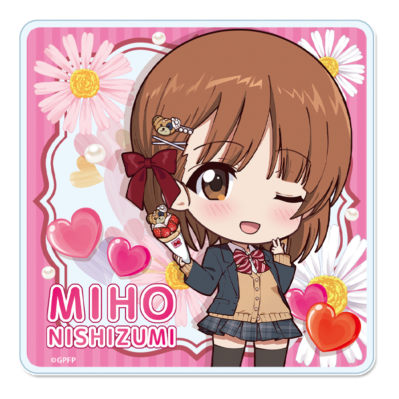 ガールズ＆パンツァー 最終章　ぷちちょこアクリルコースター 【西住みほ】ギャル制服ver.
