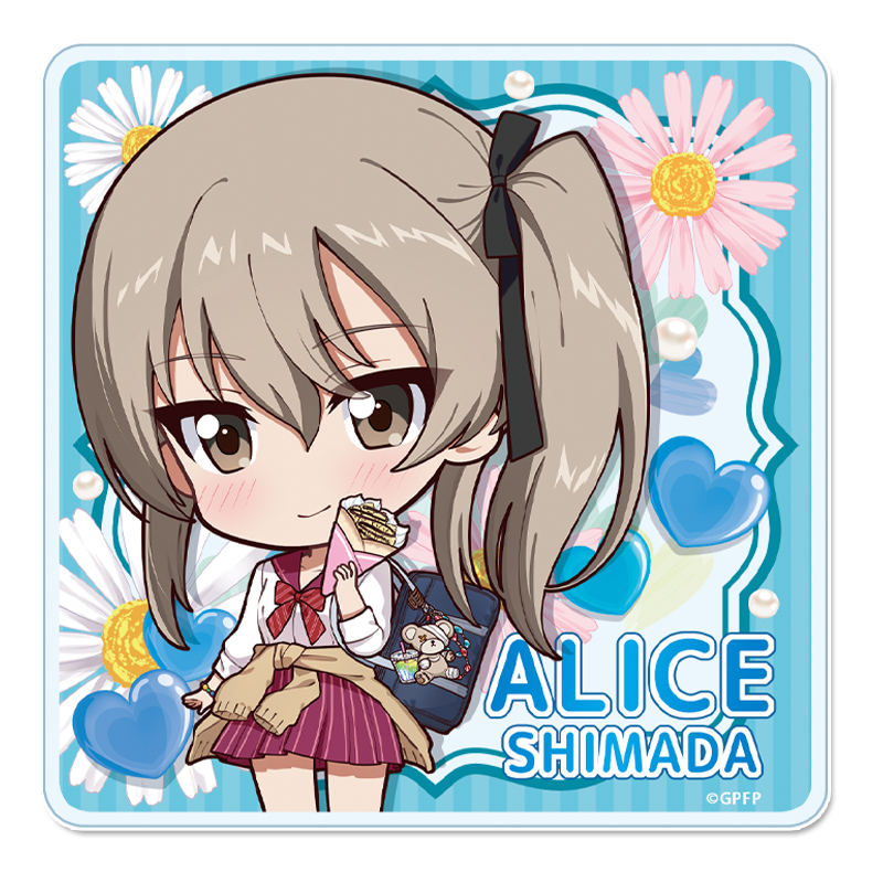 ガールズ＆パンツァー 最終章　ぷちちょこアクリルコースター 【島田愛里寿】ギャル制服ver.