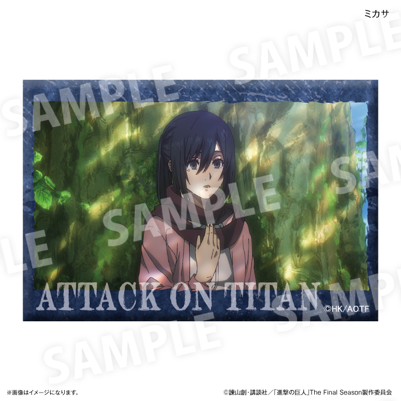 進撃の巨人 ミニアートスタンド ミカサ