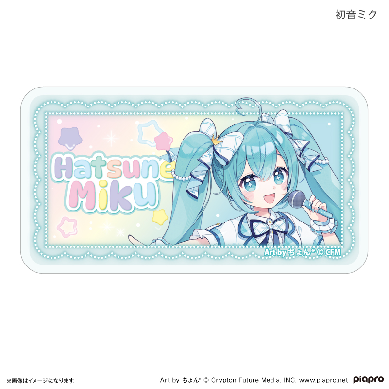 平成アイドル　ネームバッジ　初音ミク