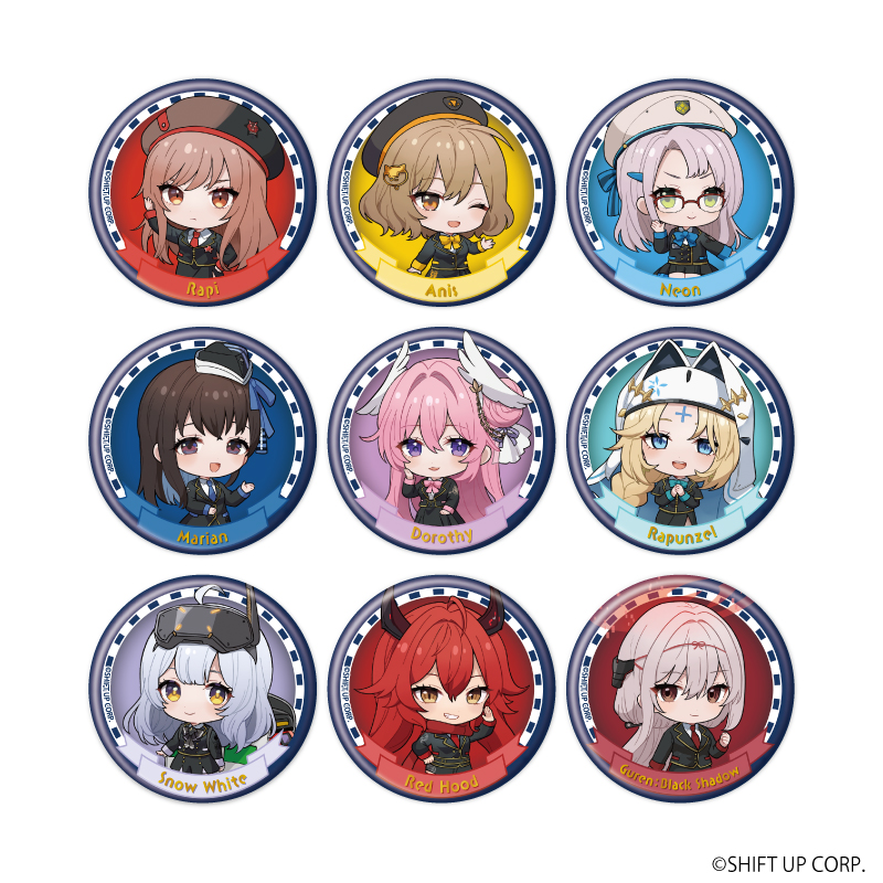 缶バッジ「勝利の女神：NIKKE」01/ブラインド(全9種)(ミニキャライラスト)