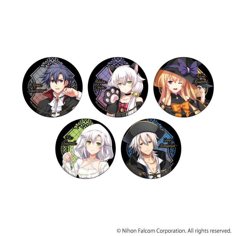 缶バッジ「英雄伝説 閃の軌跡」19/ブラインド(全5種)(描き起こしイラスト)