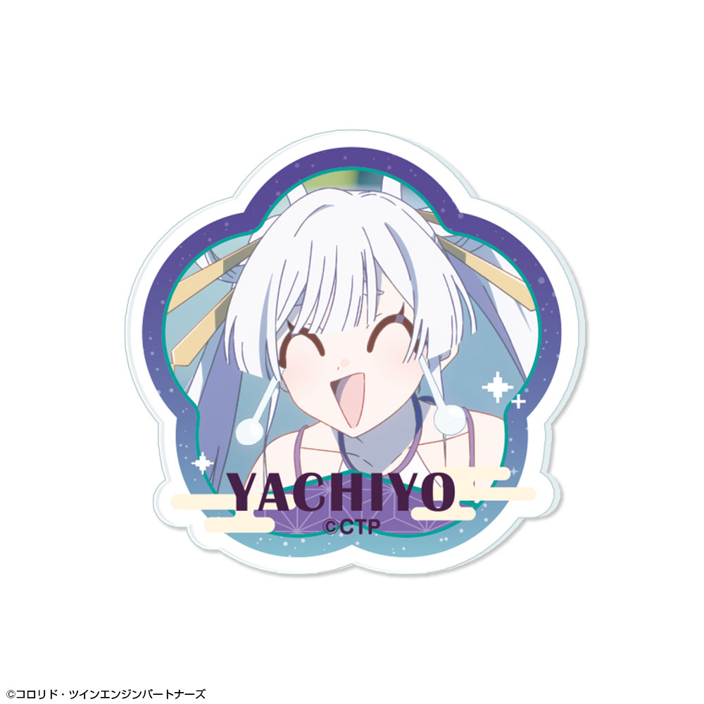 超かぐや姫！ アクリルバッジ デザイン10(月見ヤチヨ)