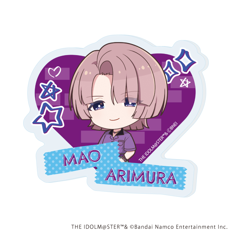 アクリルプレートバッジ「学園アイドルマスター」05/有村麻央 ストリートファッションver.(ミニキャライラスト)