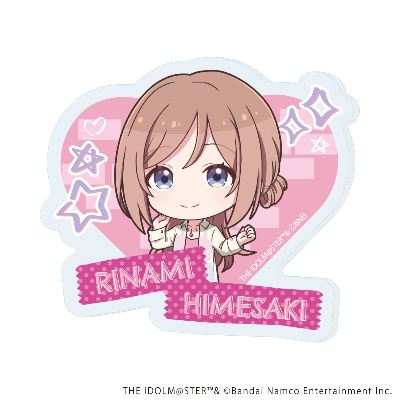 アクリルプレートバッジ「学園アイドルマスター」12/姫崎莉波 ストリートファッションver.(ミニキャライラスト)