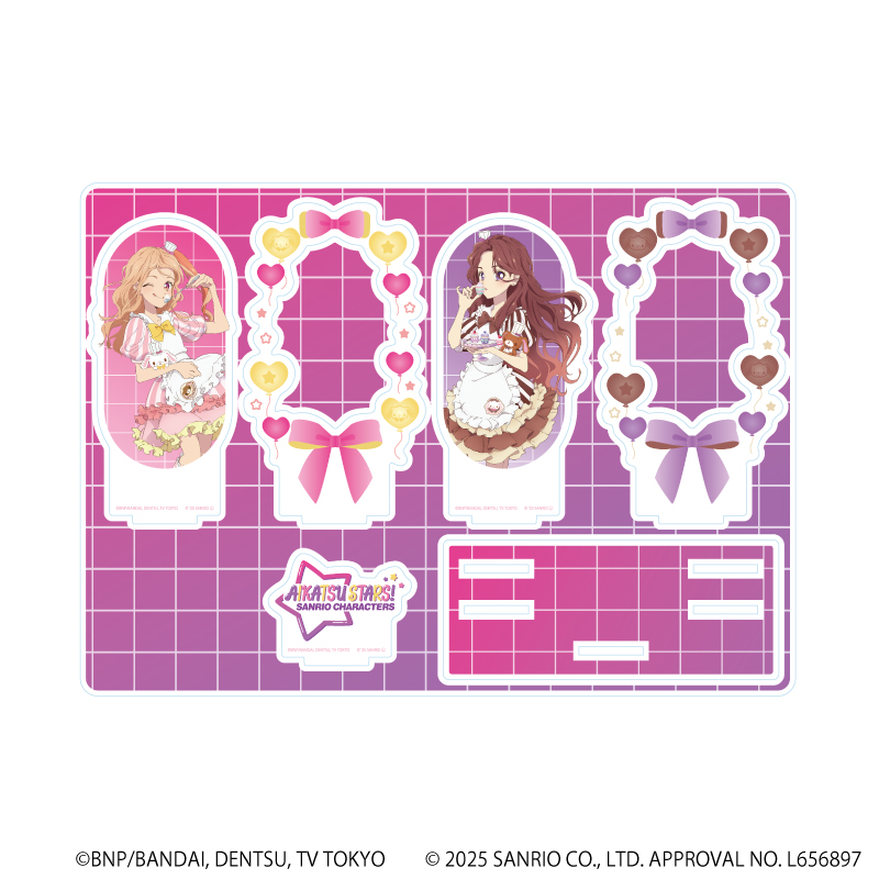 プレミアム アクリルジオラマプレート「アイカツスターズ！×サンリオキャラクターズ」03/C ver.(コラボイラスト(等身))