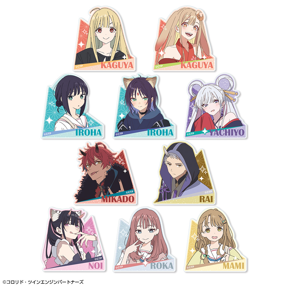 超かぐや姫！ トレーディングアクリルステッカー