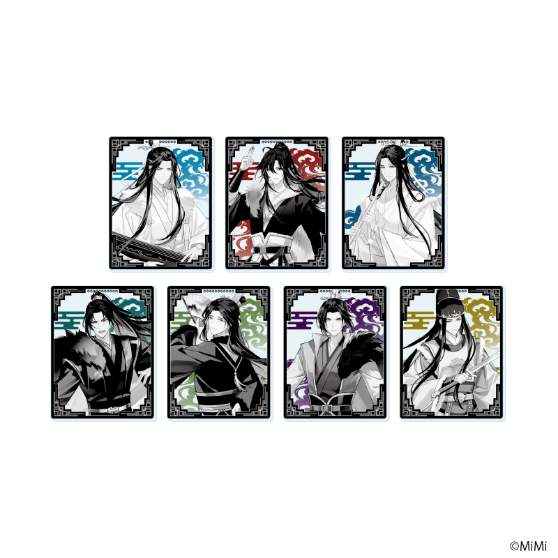アクリルカード「大河幻想ラジオドラマ「魔道祖師」」01/ブラインド(全7種)_モノトーン(描き下ろしイラスト)