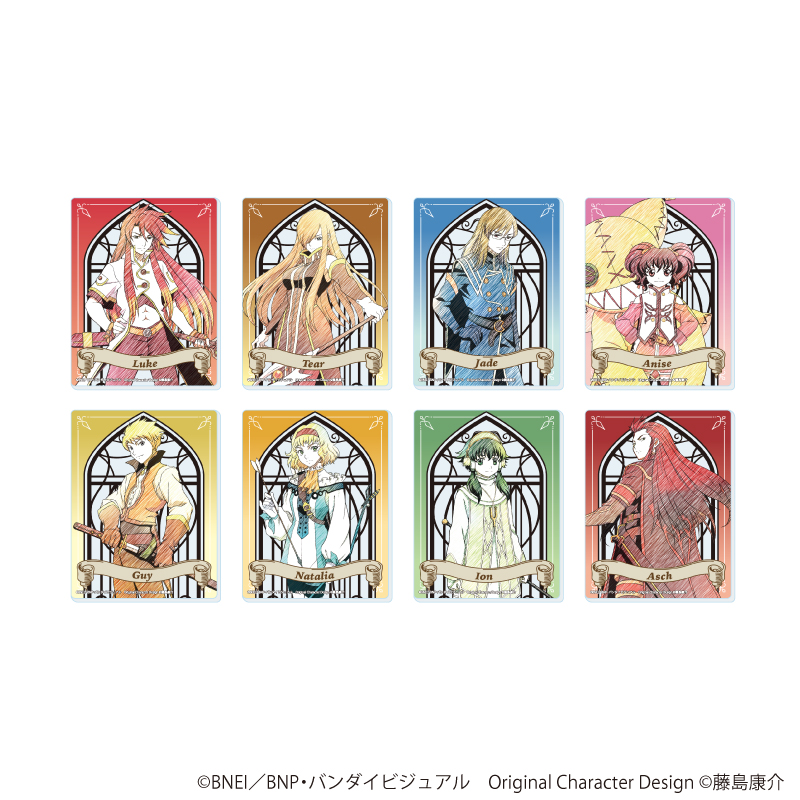 アクリルカード「テイルズ オブ ジ アビス」01/トレーディング(全8種)(グラフアートスケッチイラスト)