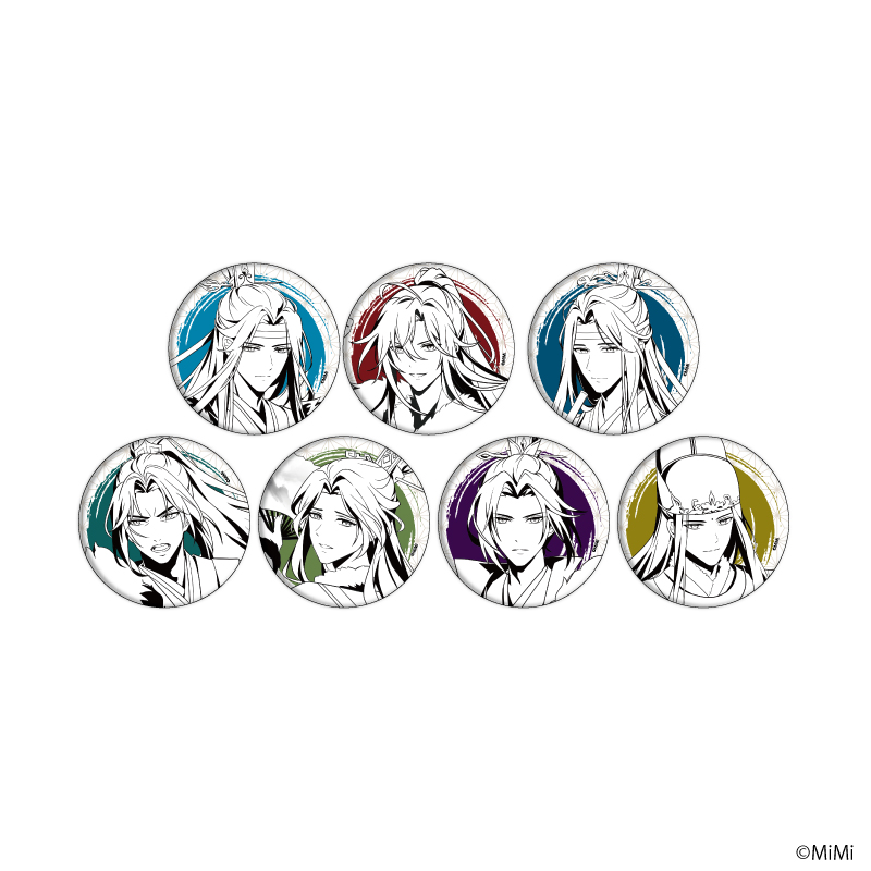 和紙缶バッジ「大河幻想ラジオドラマ「魔道祖師」」01/ブラインド(全7種)(描き下ろしイラスト)