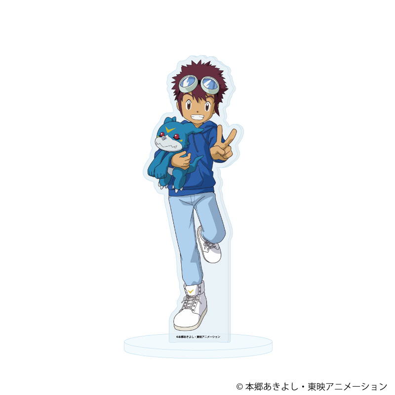 アクリルスタンド「デジモンアドベンチャー02」27/本宮大輔&ブイモン ぬいぐるみver.(描き下ろしイラスト)