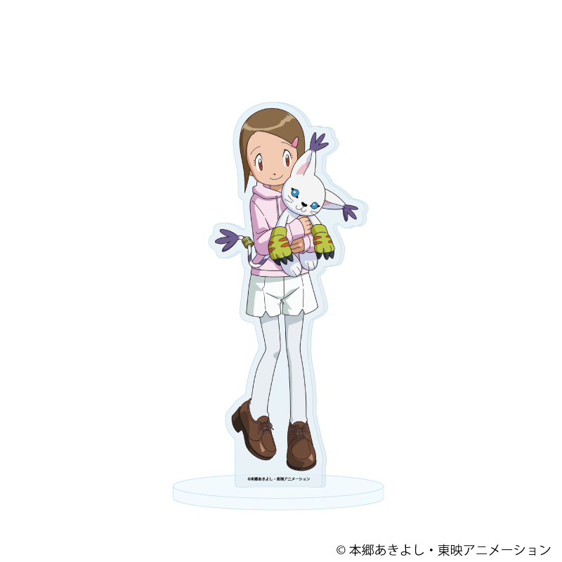 アクリルスタンド「デジモンアドベンチャー02」31/八神ヒカリ&テイルモン ぬいぐるみver.(描き下ろしイラスト)