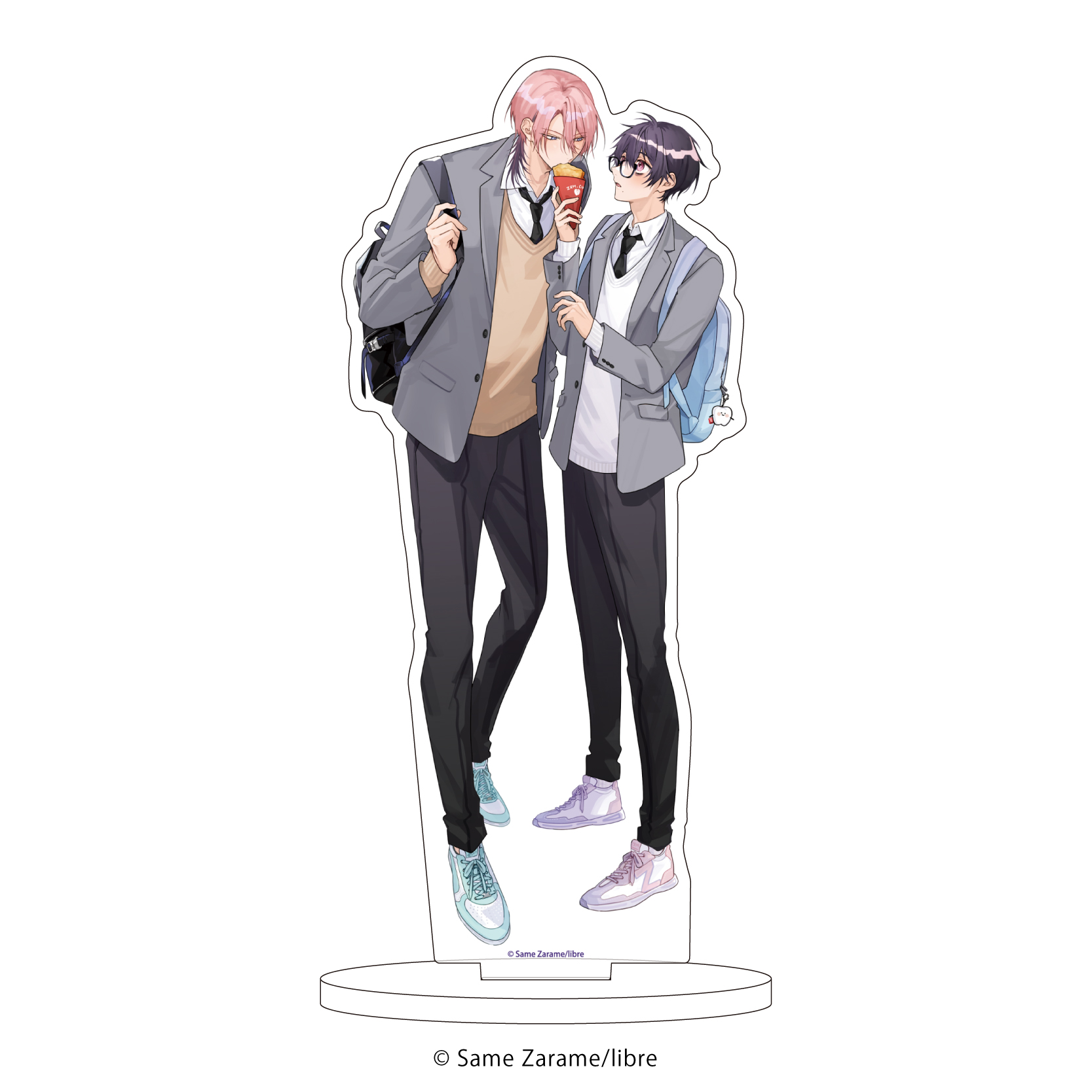 アクリルスタンド「着飾るヒナはまだ恋を知らない」01/漆原覚＆日並景太(描き下ろしイラスト)
