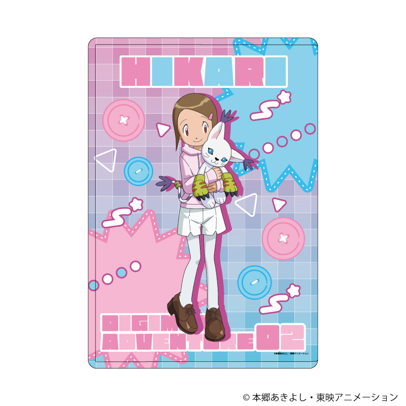 キャラクリアケース「デジモンアドベンチャー02」11/八神ヒカリ&テイルモン ぬいぐるみver.(描き下ろしイラスト)
