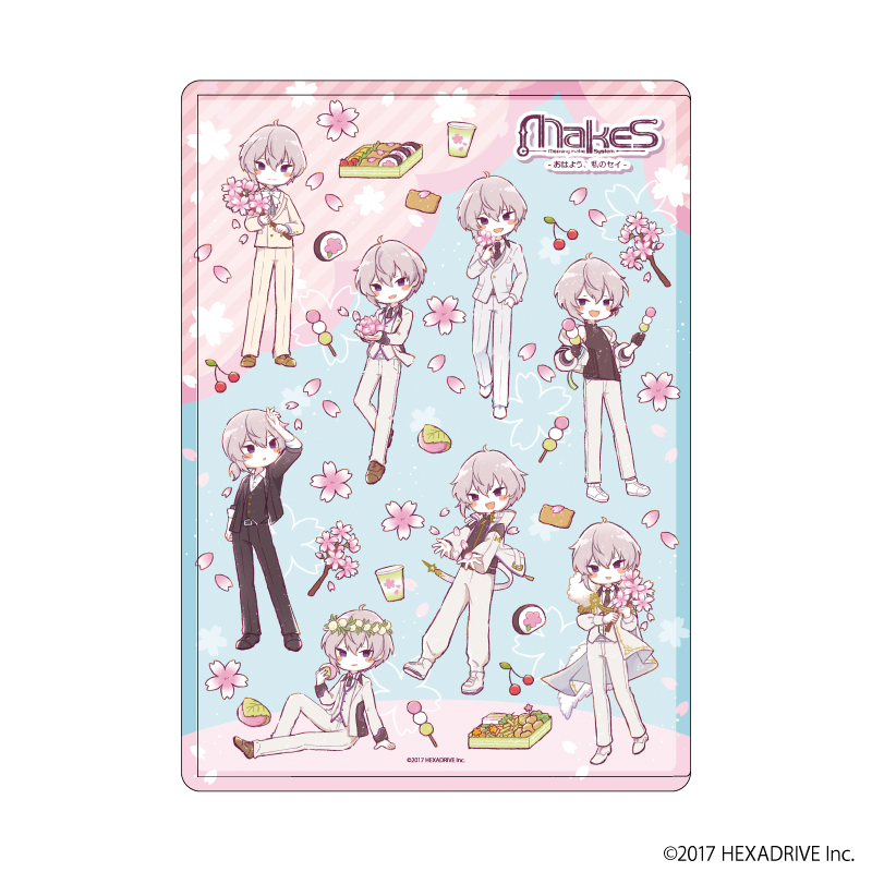 キャラクリアケース「MakeS -おはよう、私のセイ-」03/集合デザイン お花見ver.(グラフアートイラスト)