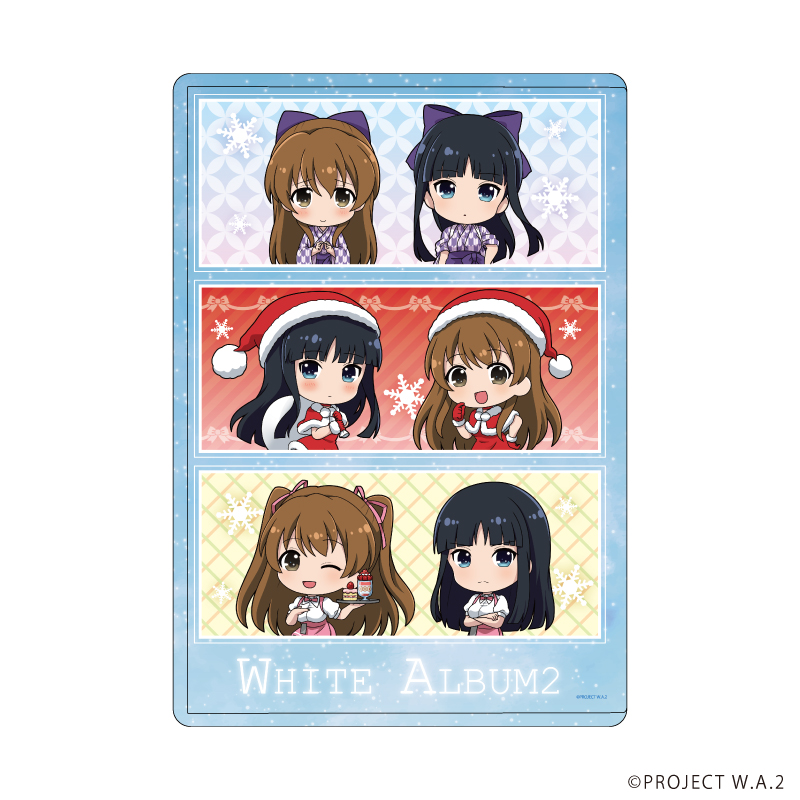 キャラクリアケース「TVアニメ『WHITE ALBUM2』」02/コマ割りデザイン(ミニキャライラスト)