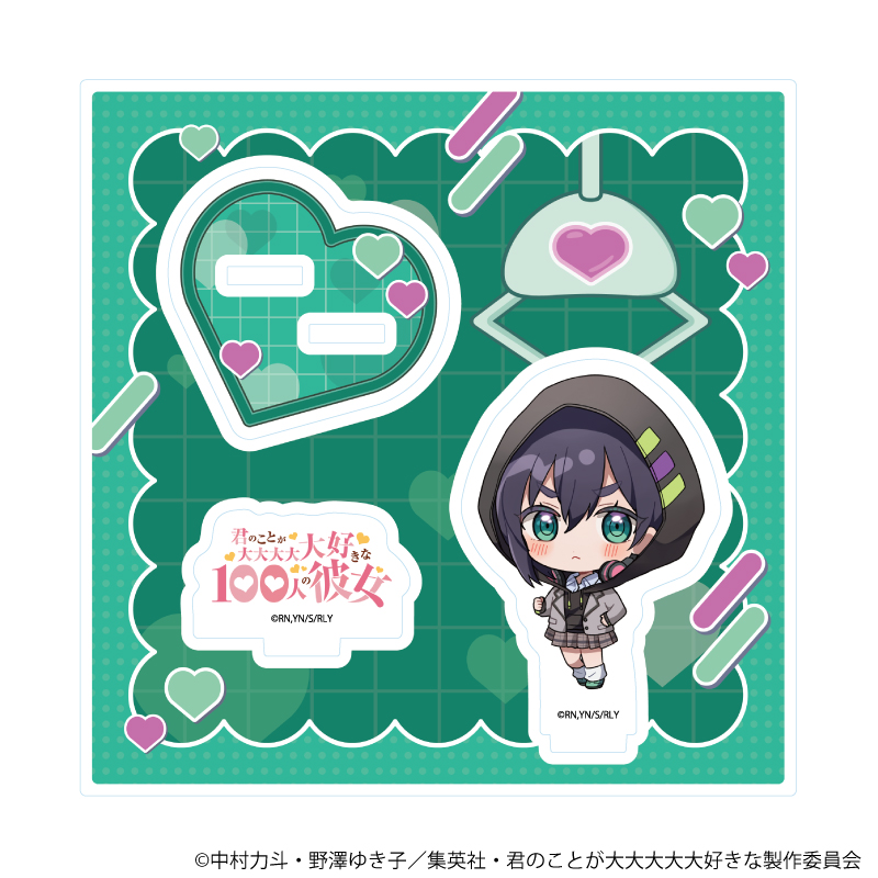 アクリルスタンドプレート「君のことが大大大大大好きな100人の彼女」08/原賀胡桃(ミニキャライラスト)