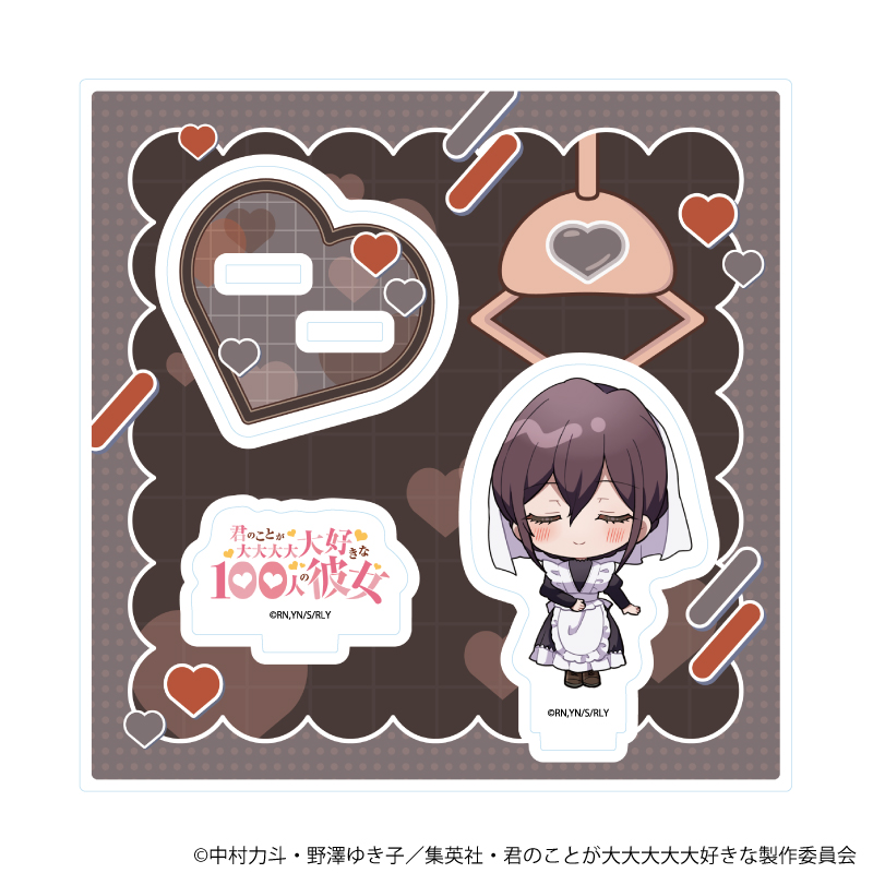 アクリルスタンドプレート「君のことが大大大大大好きな100人の彼女」09/銘戸芽衣(ミニキャライラスト)