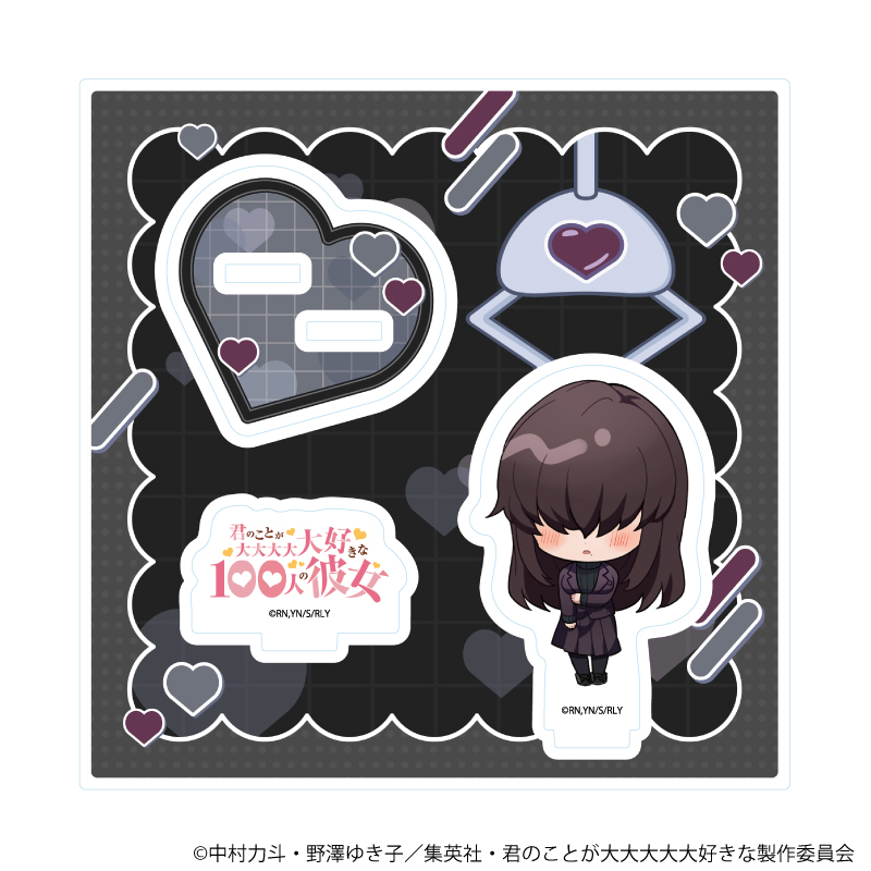 アクリルスタンドプレート「君のことが大大大大大好きな100人の彼女」12/華暮愛々(ミニキャライラスト)