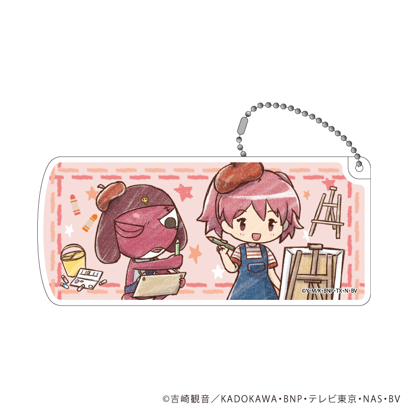 スライド式小物ケース「ケロロ軍曹」02/ギロロ＆夏美 お絵描きver.(グラフアートイラスト)