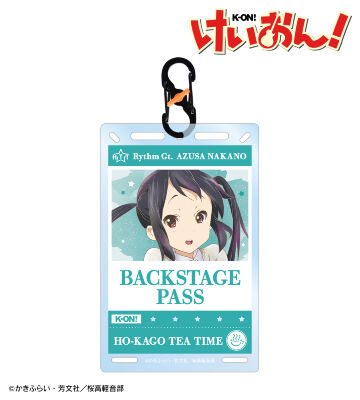 中野 梓 Ani-Art aqua label バックステージパス風カラビナ付きカード型アクリルキーホルダー